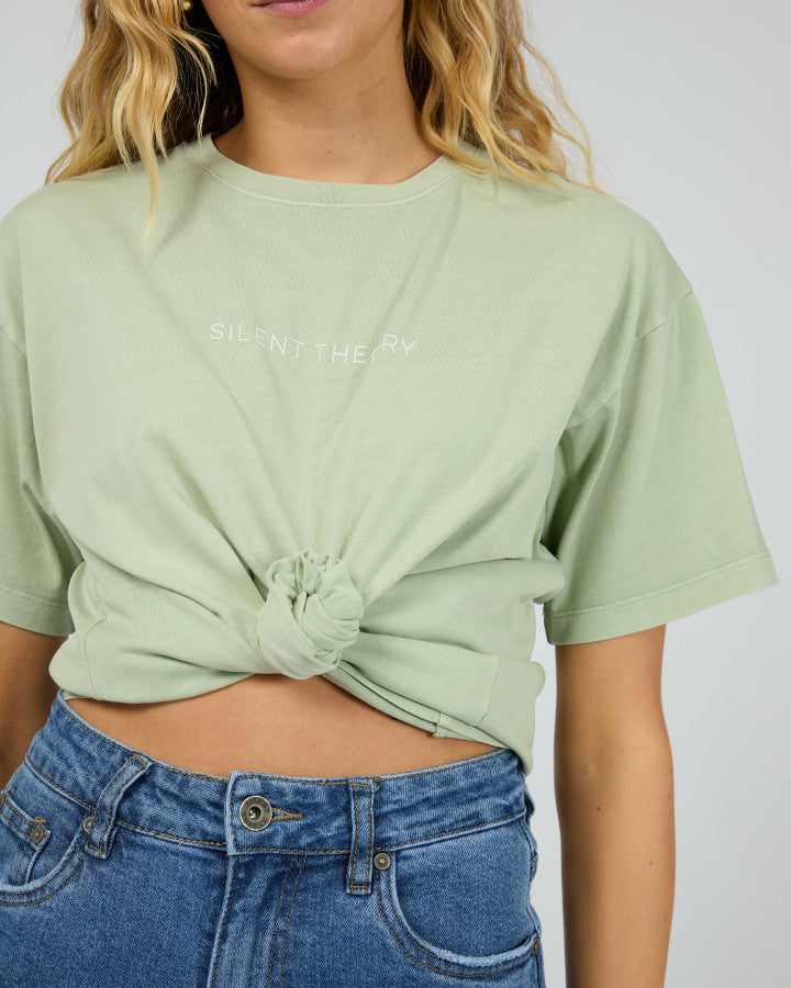 Silent Theory Logo Tee | Sage
