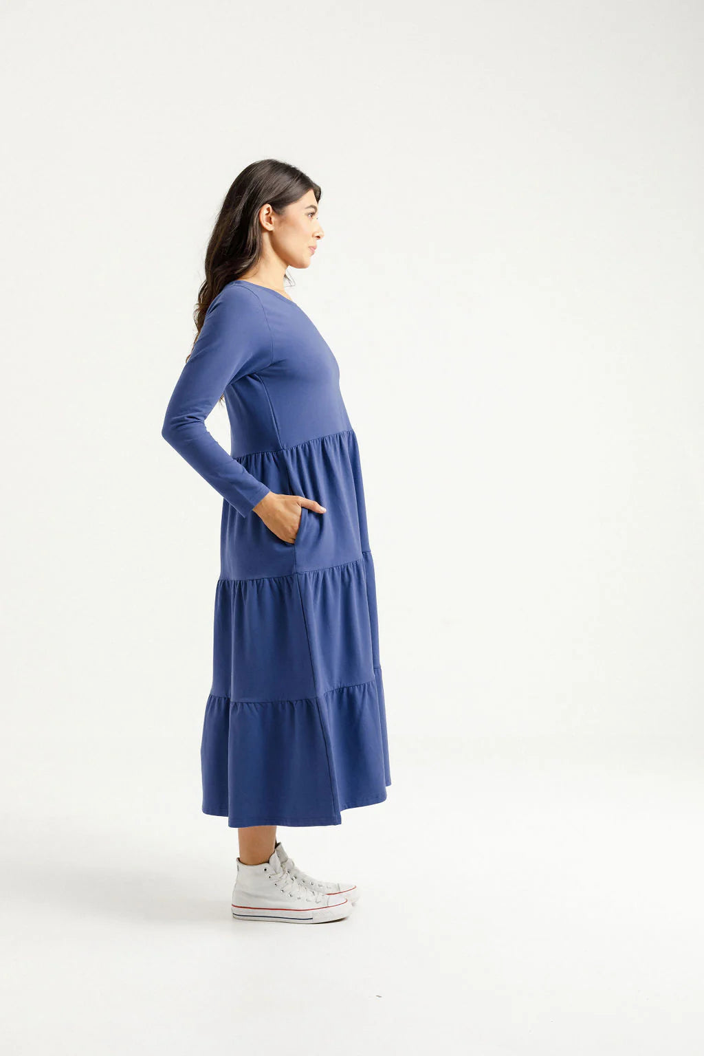 Home-lee Long Sleeve Kendall Dress | Hyacinth
