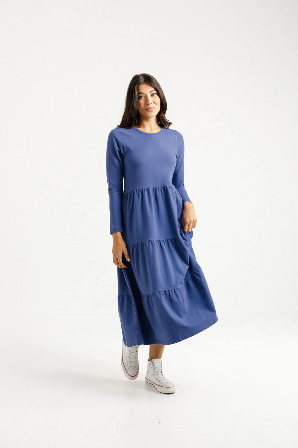 Home-lee Long Sleeve Kendall Dress | Hyacinth