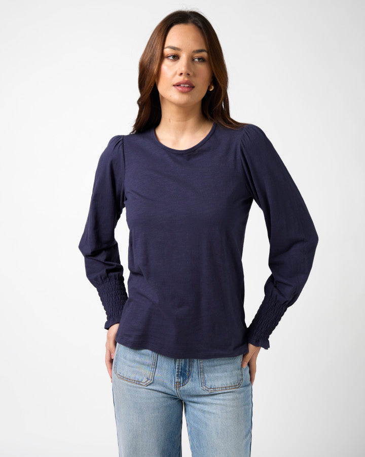 Stella + Gemma Neve Top | Navy