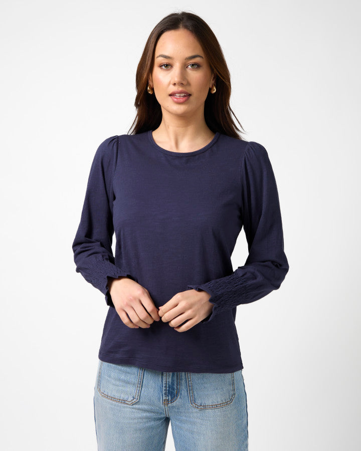 Stella + Gemma Neve Top | Navy