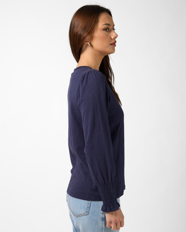 Stella + Gemma Neve Top | Navy