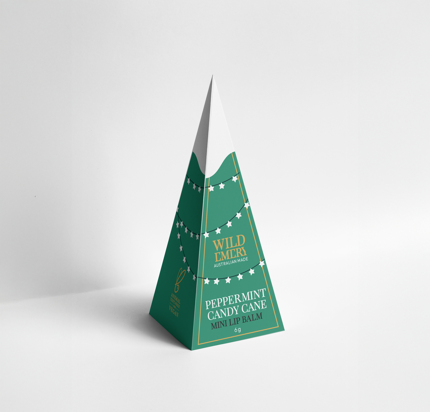 Wild Emery | Peppermint Candy Cane - Mini Lip Balm Ornament