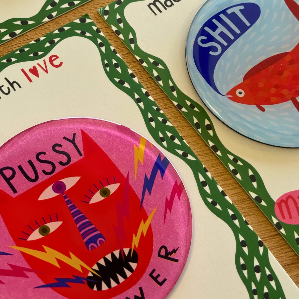 Studio Soph Fridge Magnet | Pussy Power