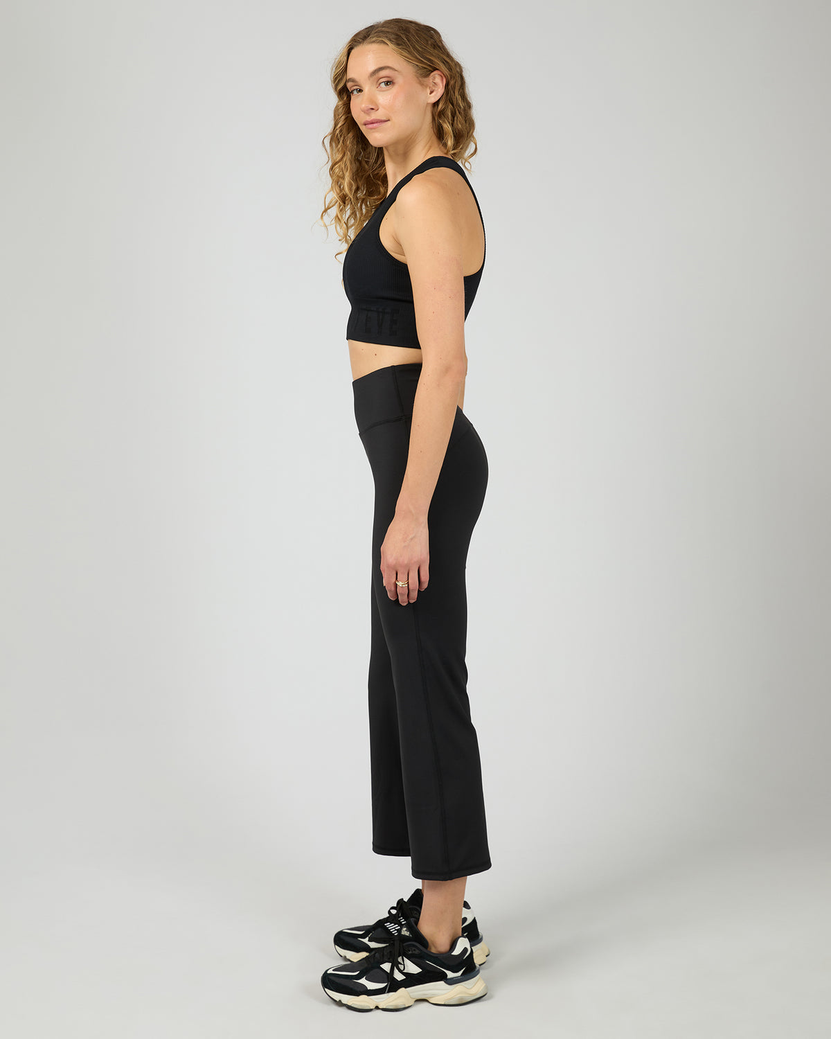 All About Eve Studio Crop Flare Pants | Black
