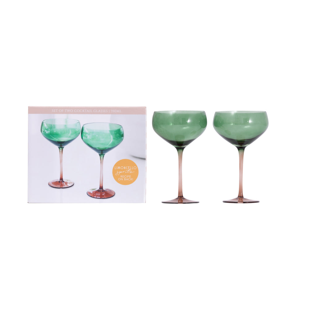 Tuscan Sun Cocktail Glasses | Set of 2