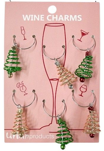 Christmas Tree Wine Charms