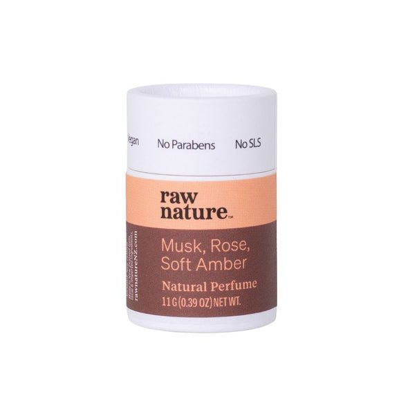 Raw Nature Solid Perfume - Musk, Rose + Soft Amber