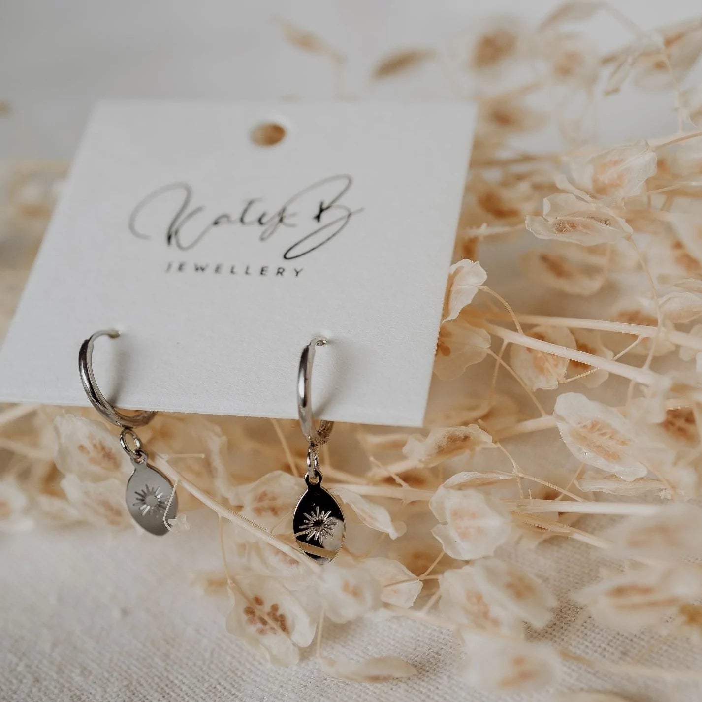 Katy B Starburst Hoop Earrings