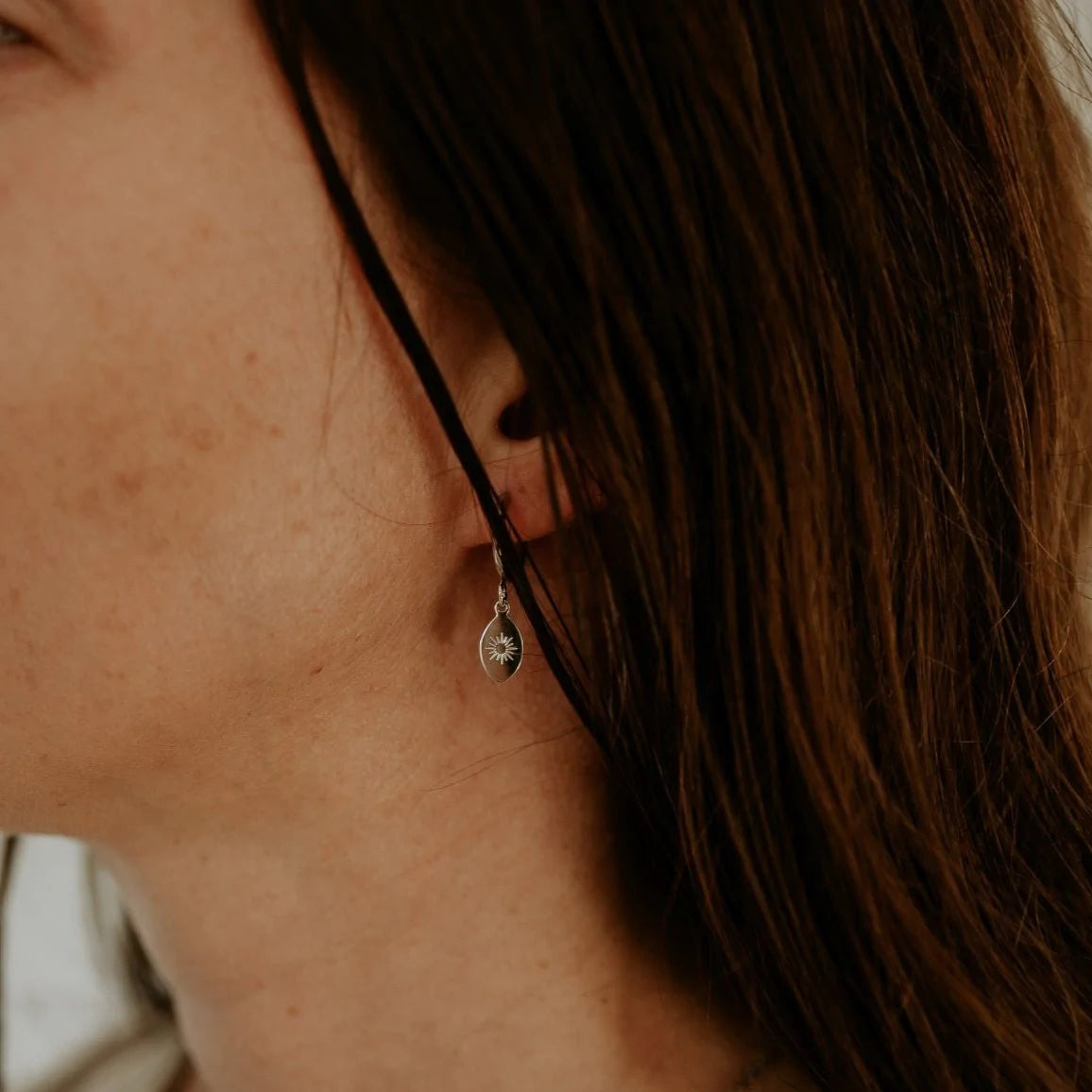Katy B Starburst Hoop Earrings