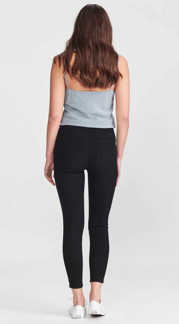 Junkfood Jeans Slip Ankle Grazer Black