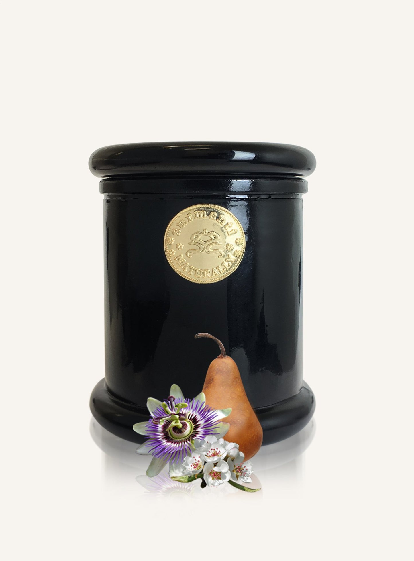 Surmanti Long Burning Eco Soy Candle - Pear & Passionflower