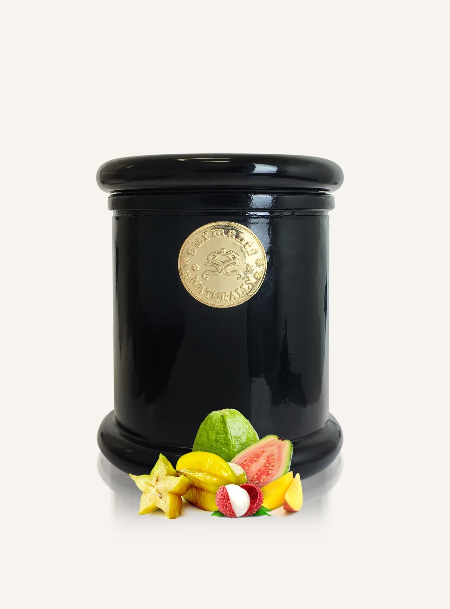 Surmanti Long Burning Ecosoya Candle - Starfruit, Guava & Lychee
