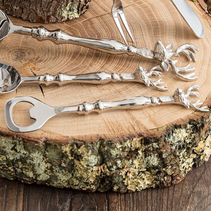 Elk Bottle Opener - Silver