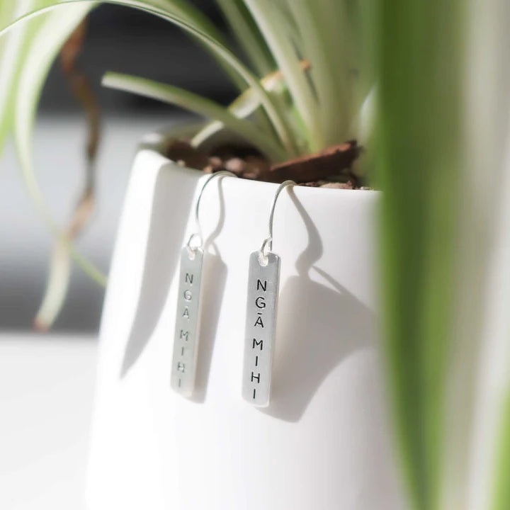 Little Taonga Nga mihi – Thank you – Earrings