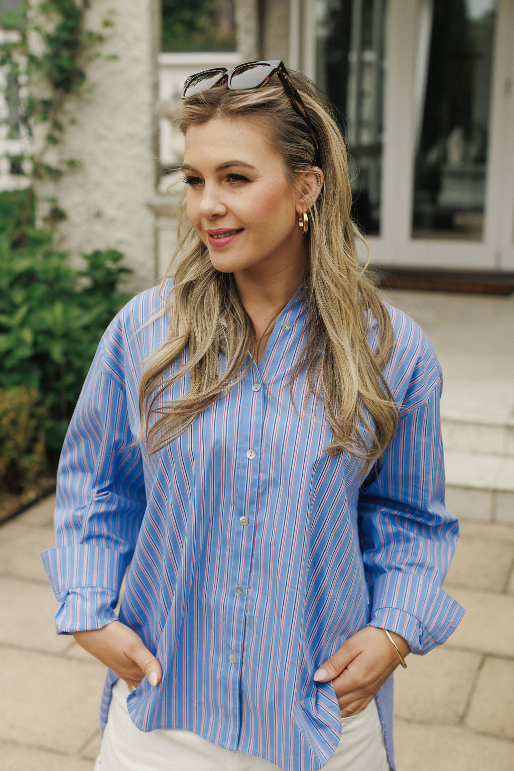 Homelee Eliza Shirt | Blue Haven