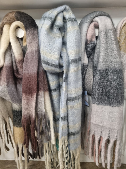 Free Spirit Winter Sky Plaid Scarf