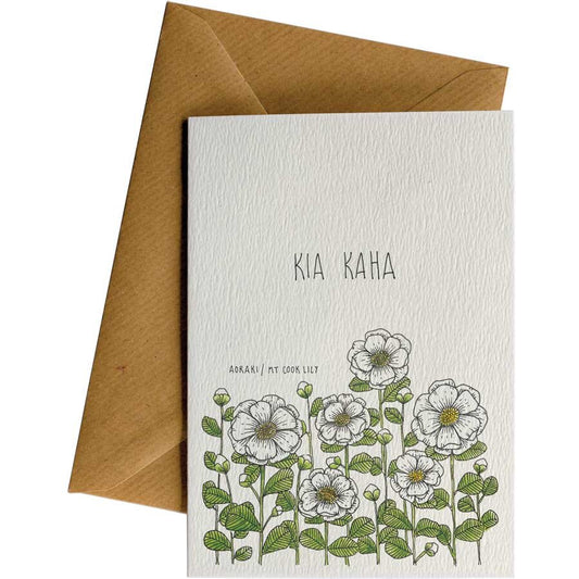 Little Difference Greeting Card - Kia Kaha Lily