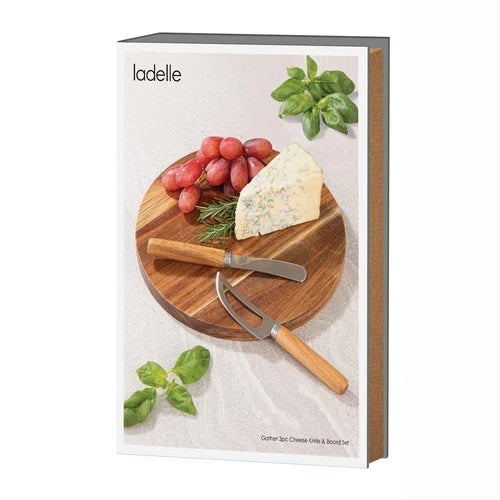 Gather 3pc Cheese Knife & Board Set