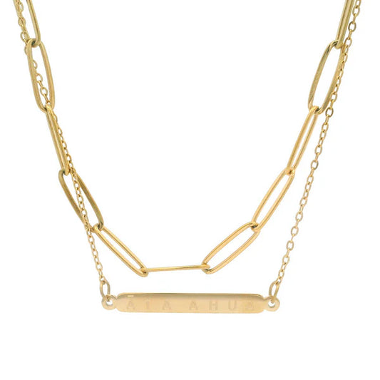 Little Taonga Double Chain Necklace | Ātaahua