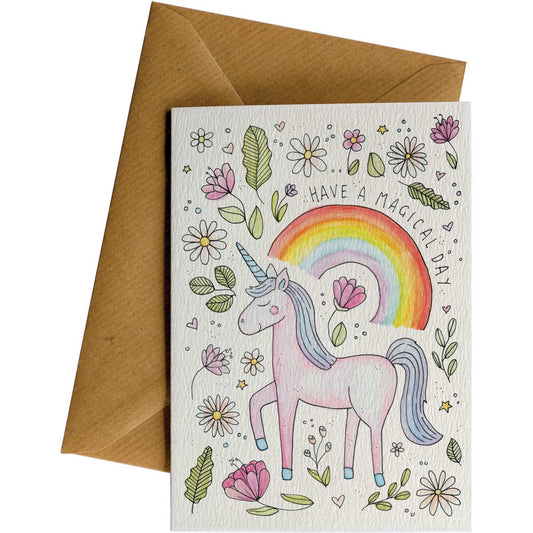 Little Difference Greeting Card - Unicorn Magical Day