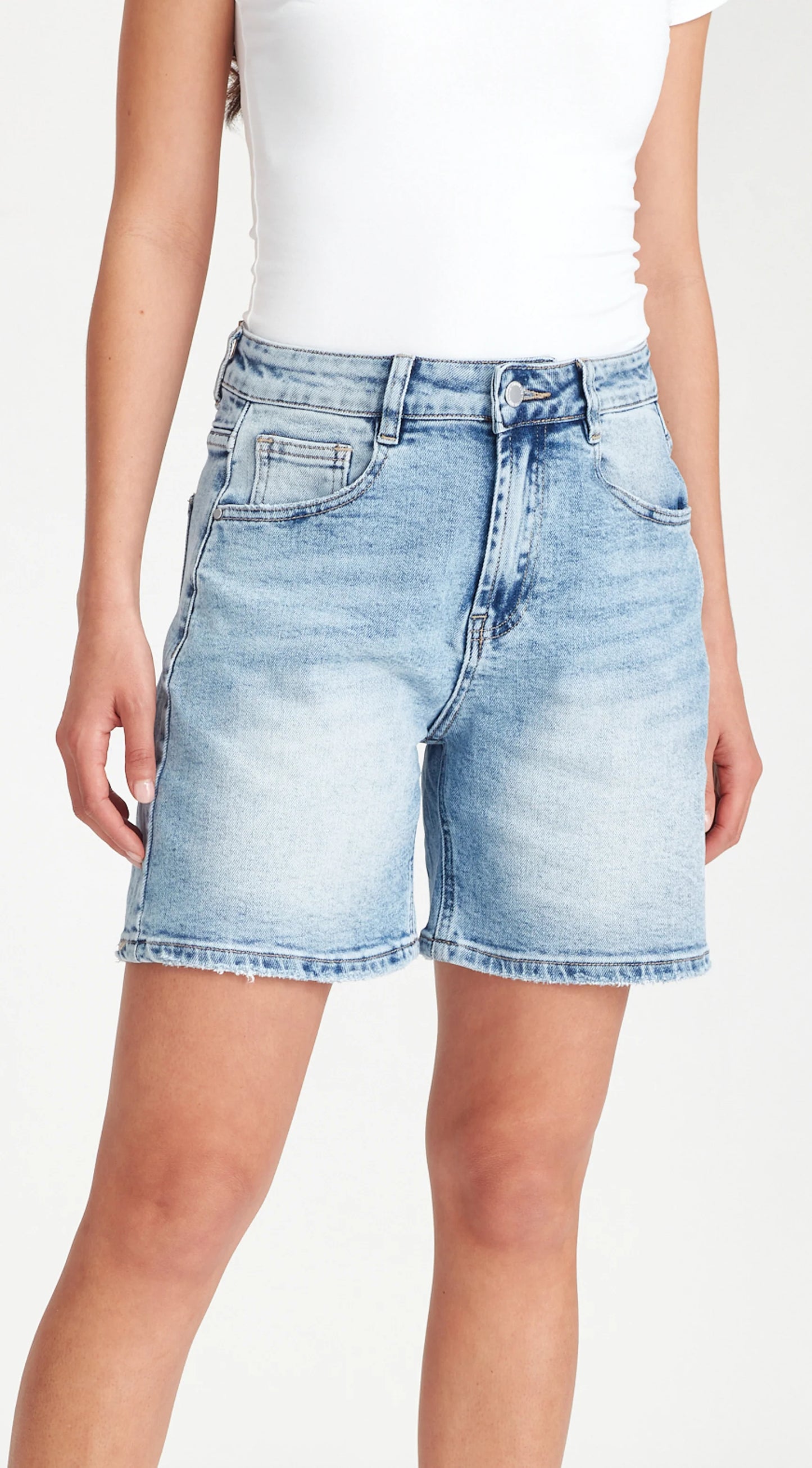 Junkfood Bronte Shorts | Mid Blue