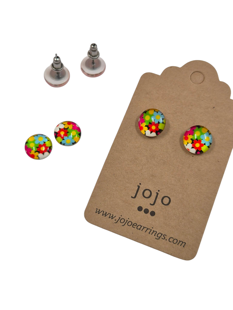 Jojo Glass Domed Studs 10mm