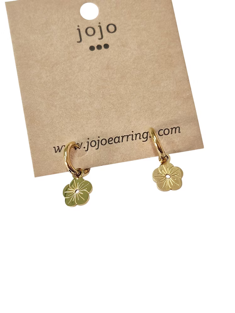 Jojo Earrings | Plumeria Huggie