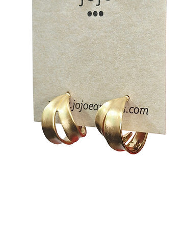 Jojo Earrings | Kim open Hoops