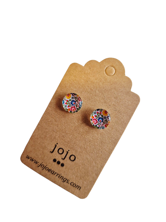 Jojo Glass Domed Studs 10mm