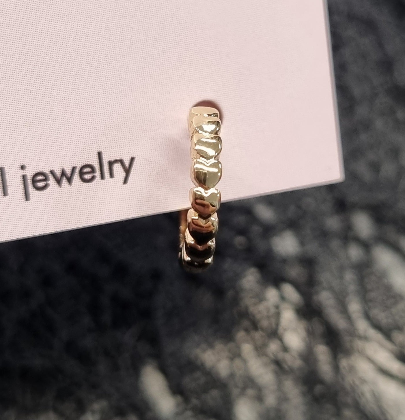 Eleventh Hour Heart Huggie Hoop Earrings
