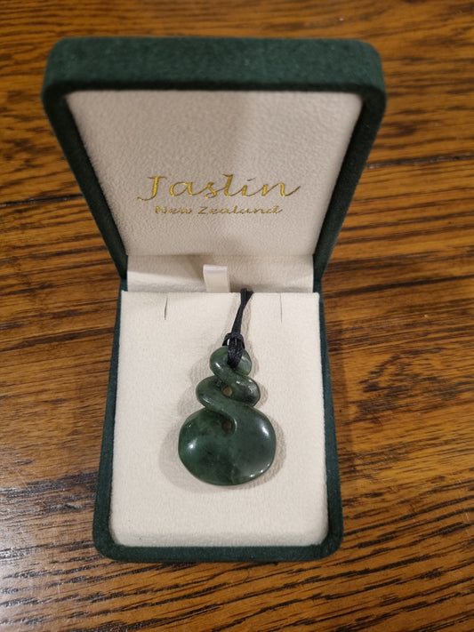 Jaslin Greenstone - Double Twist Necklace