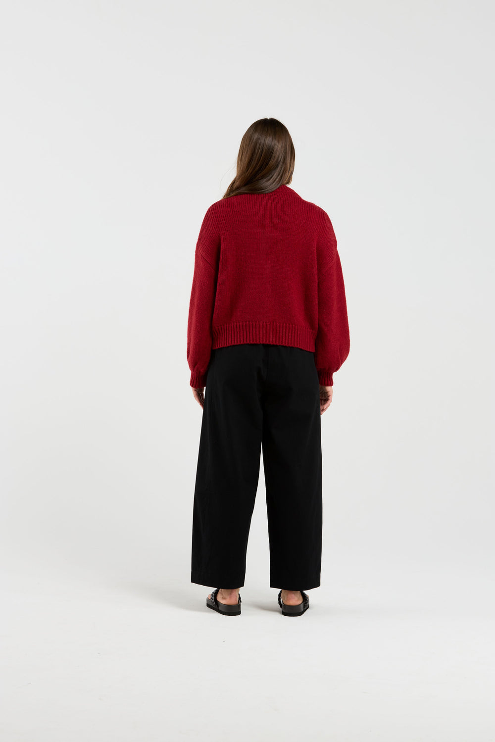 Thing Thing Chloe Cardigan | Deep Red