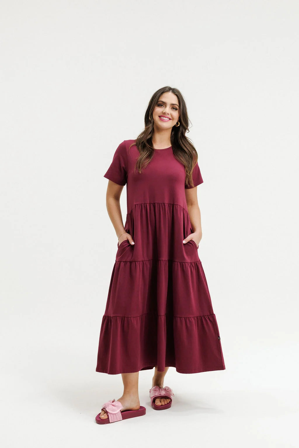 Homelee Kendall Dress | Merlot