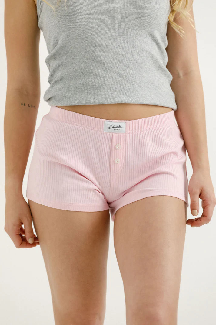 The Goodnight Society Jersey Boxers | Blush