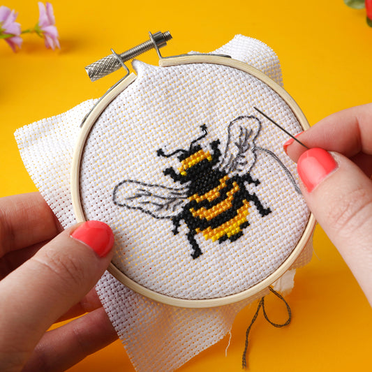 The Beekeeper Bee Cross Stitch