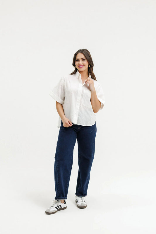 Homelee Ruby Shirt | White Flora