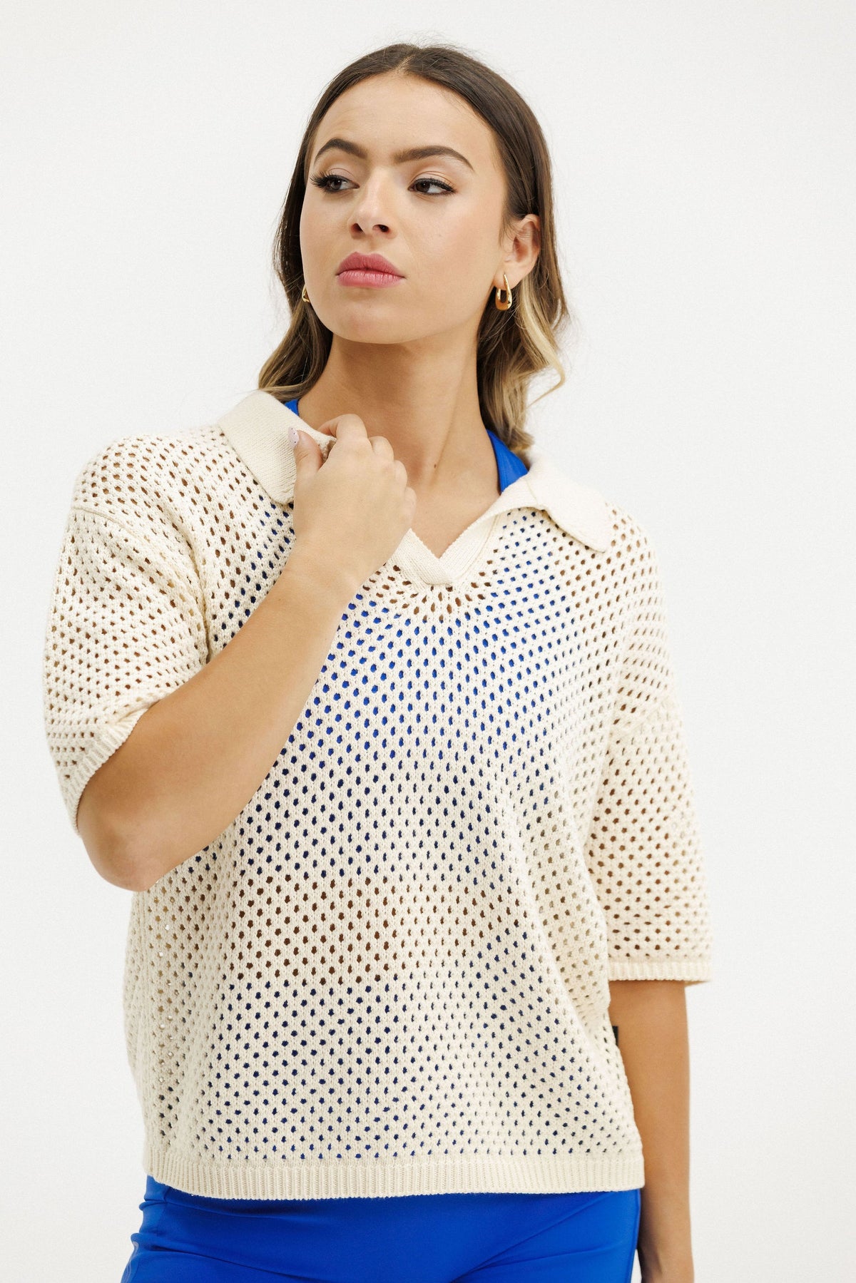 Rose Road Knit Polo | Dune