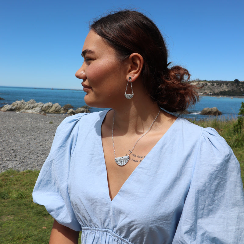 Little Taonga Kauae Breastplate Earrings