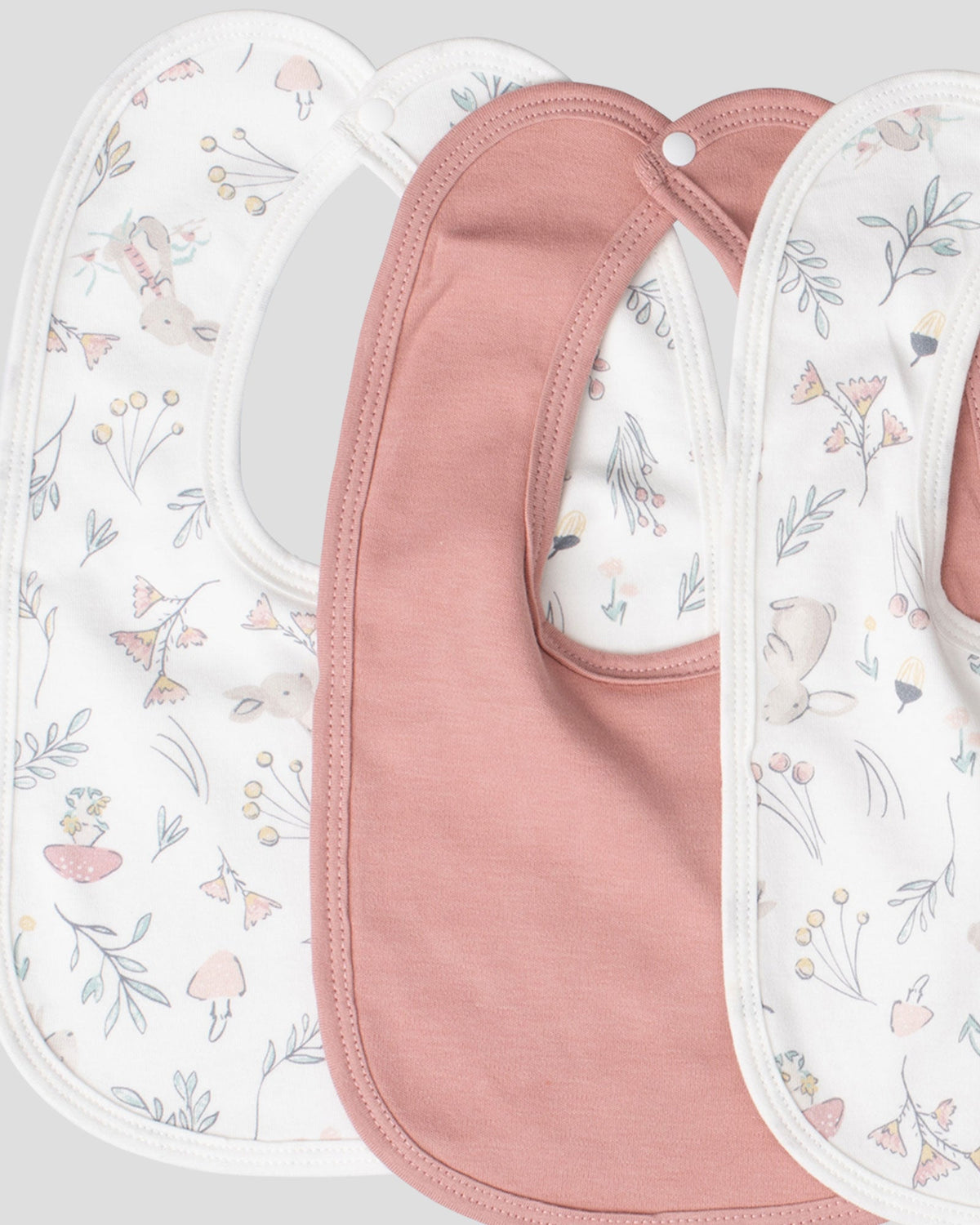 Little Linen Jersey Bib 5 pk | Harvest Bunny