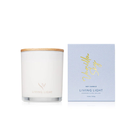 Living Light Large Soy Candle - Vanilla Sky
