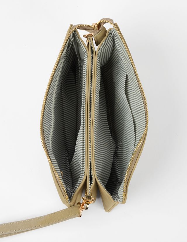 Stella + Gemma Frankie Multi Pouch Bag | Taupe Suede