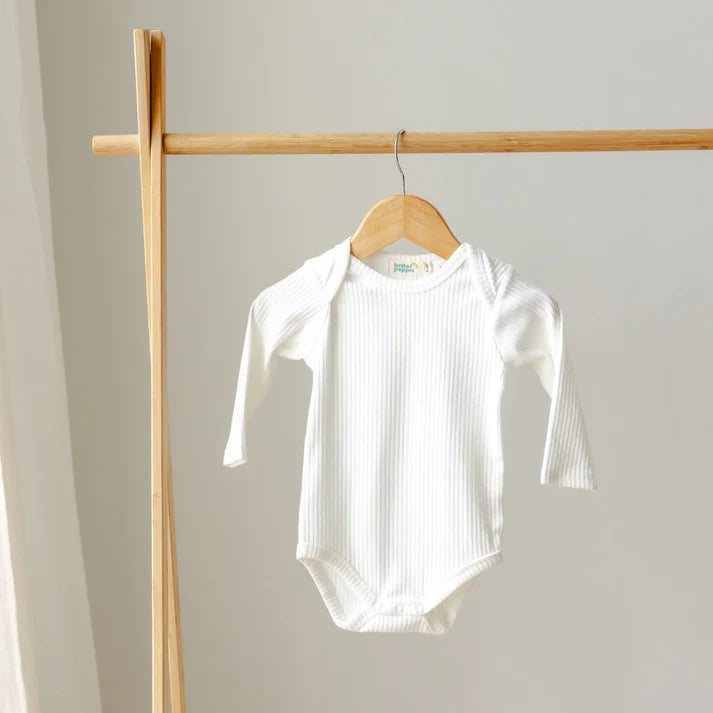 Hello Poppet Long Sleeve Ribbed Bodysuit