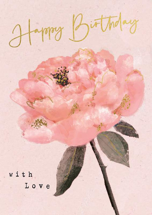 Hammond Gower Greeting Card - Happy Birthday With Love