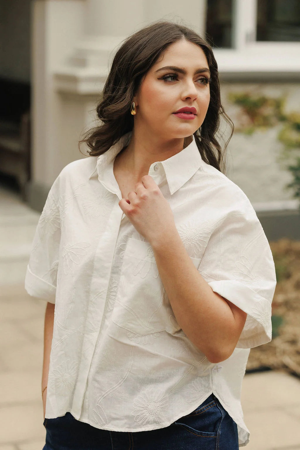 Homelee Ruby Shirt | White Flora
