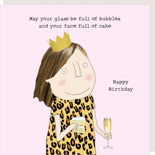 Rosie Made a Thing Greeting Card | Bubbles & Cake