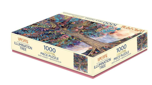 WerkShoppe - Illumination Tree Gold Foil Puzzle 1000 Pce