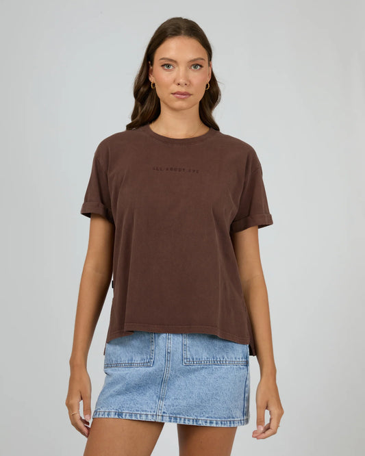 All About Eve Washed Tee | Brown