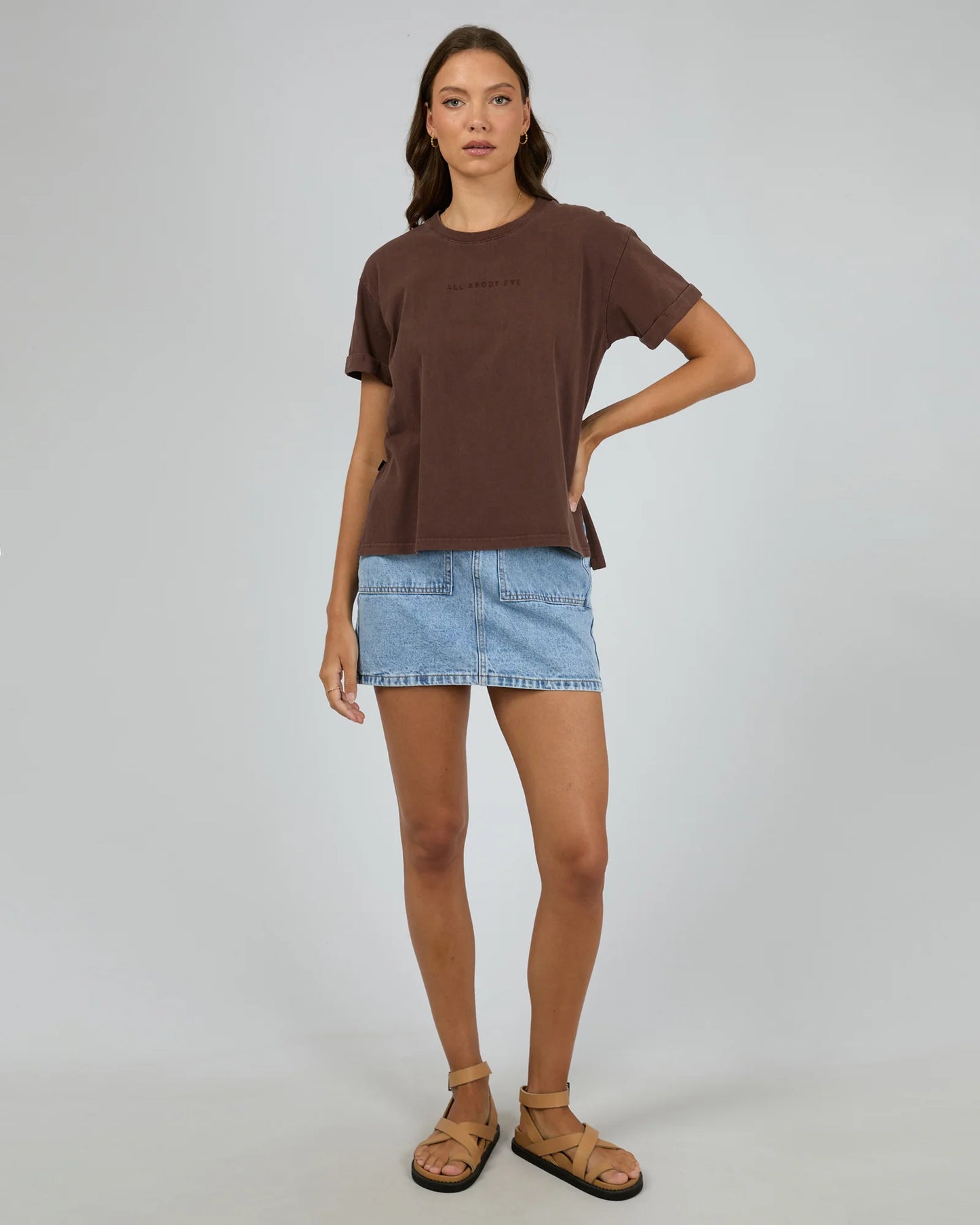 All About Eve Washed Tee | Brown