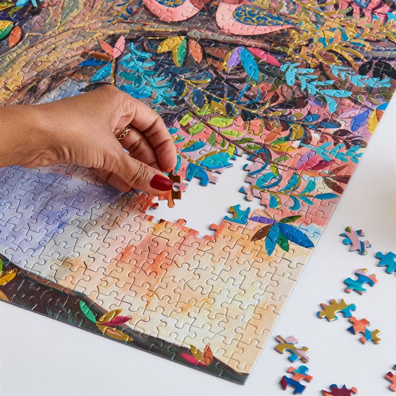 WerkShoppe - Illumination Tree Gold Foil Puzzle 1000 Pce